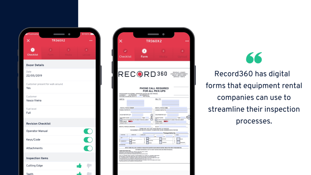 5 benefits of using a digital equipment inspection form - Record360