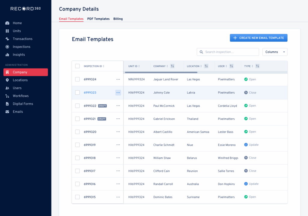 Heavy Equipment Inspection Software | Record360 Rental Platform
