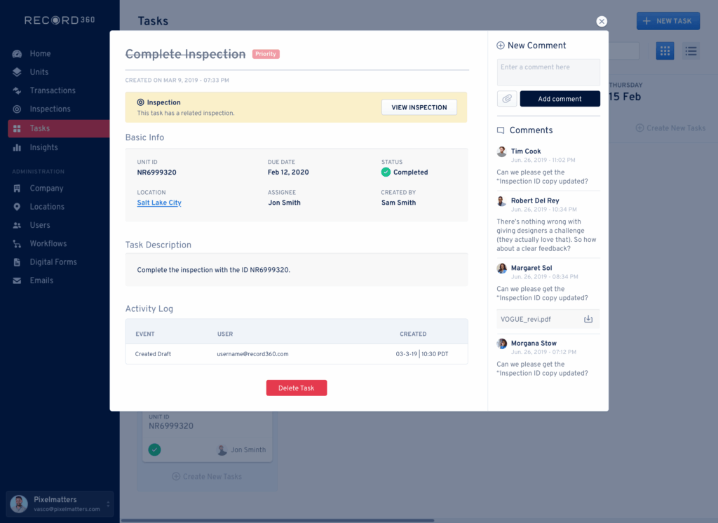 Heavy Equipment Inspection Software | Record360 Rental Platform