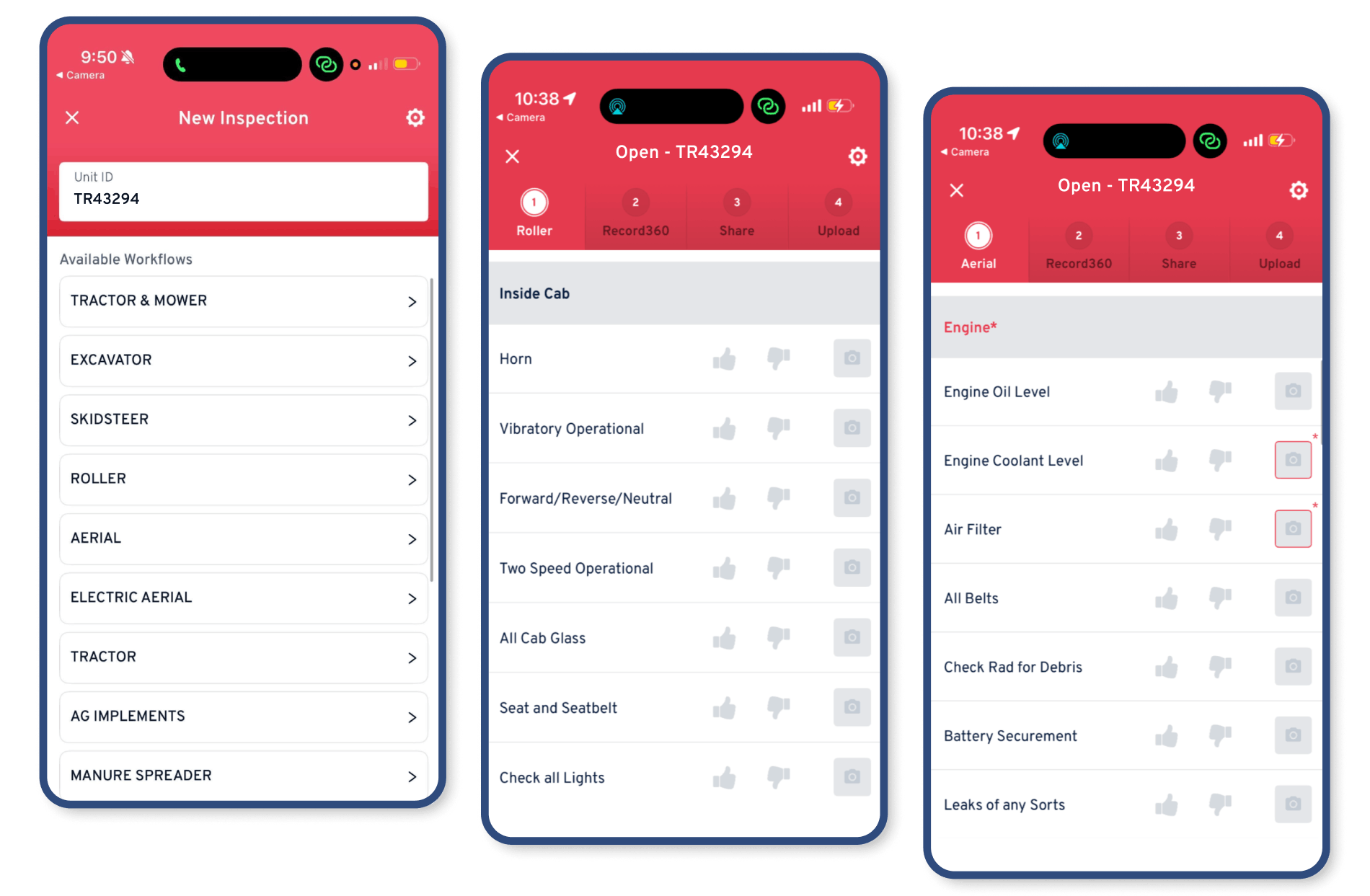 Record360 asset-type specific forms