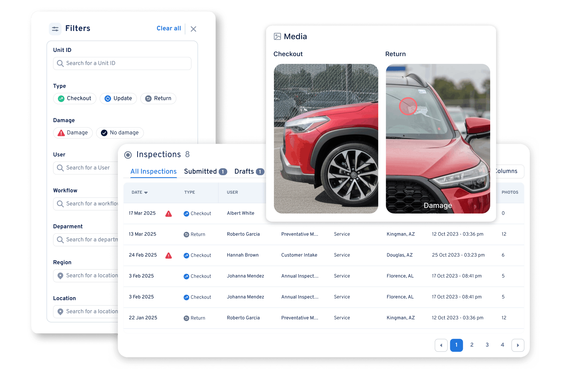 Record360 inspection history and audit trail