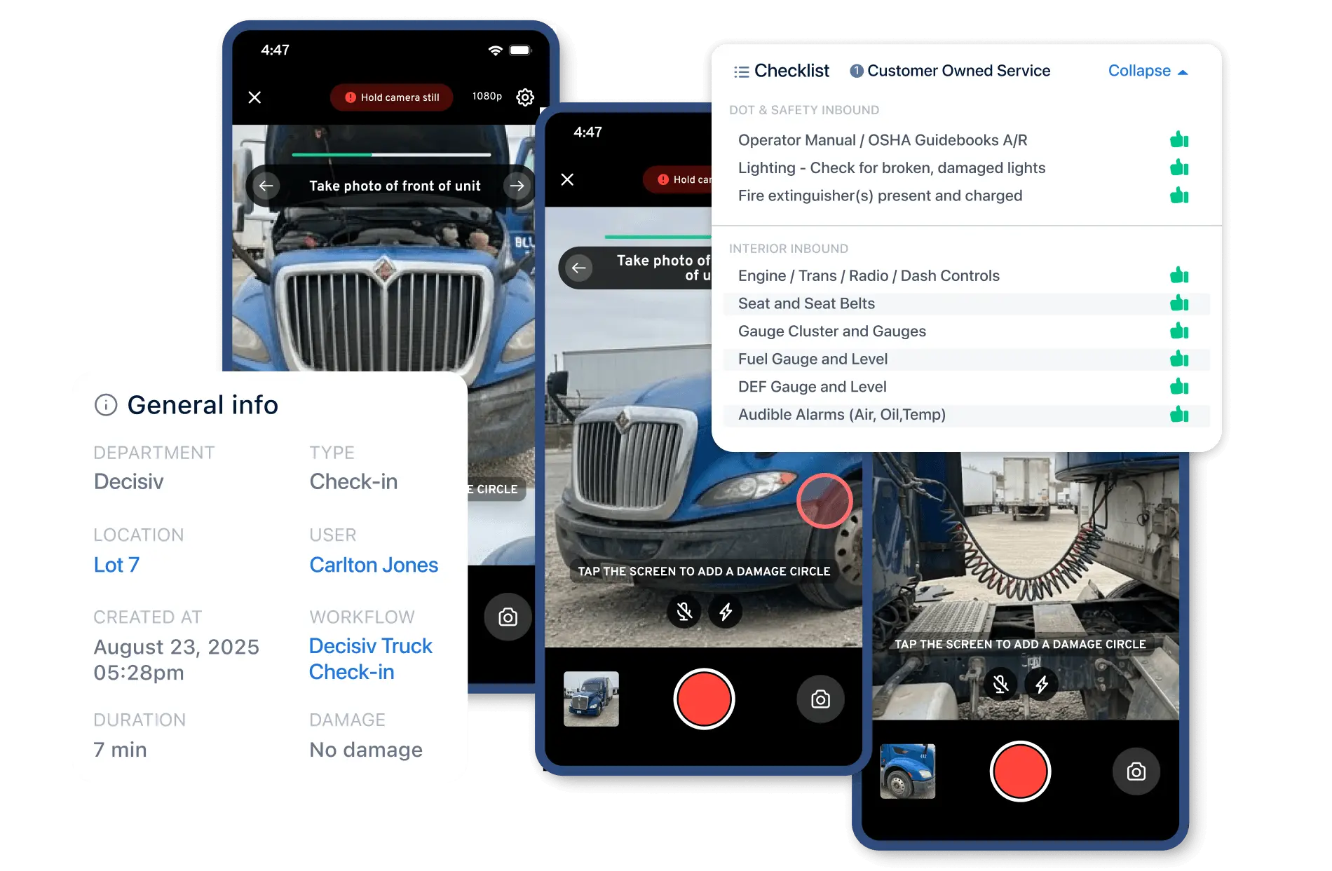 Record360 mobile inspection on tablet